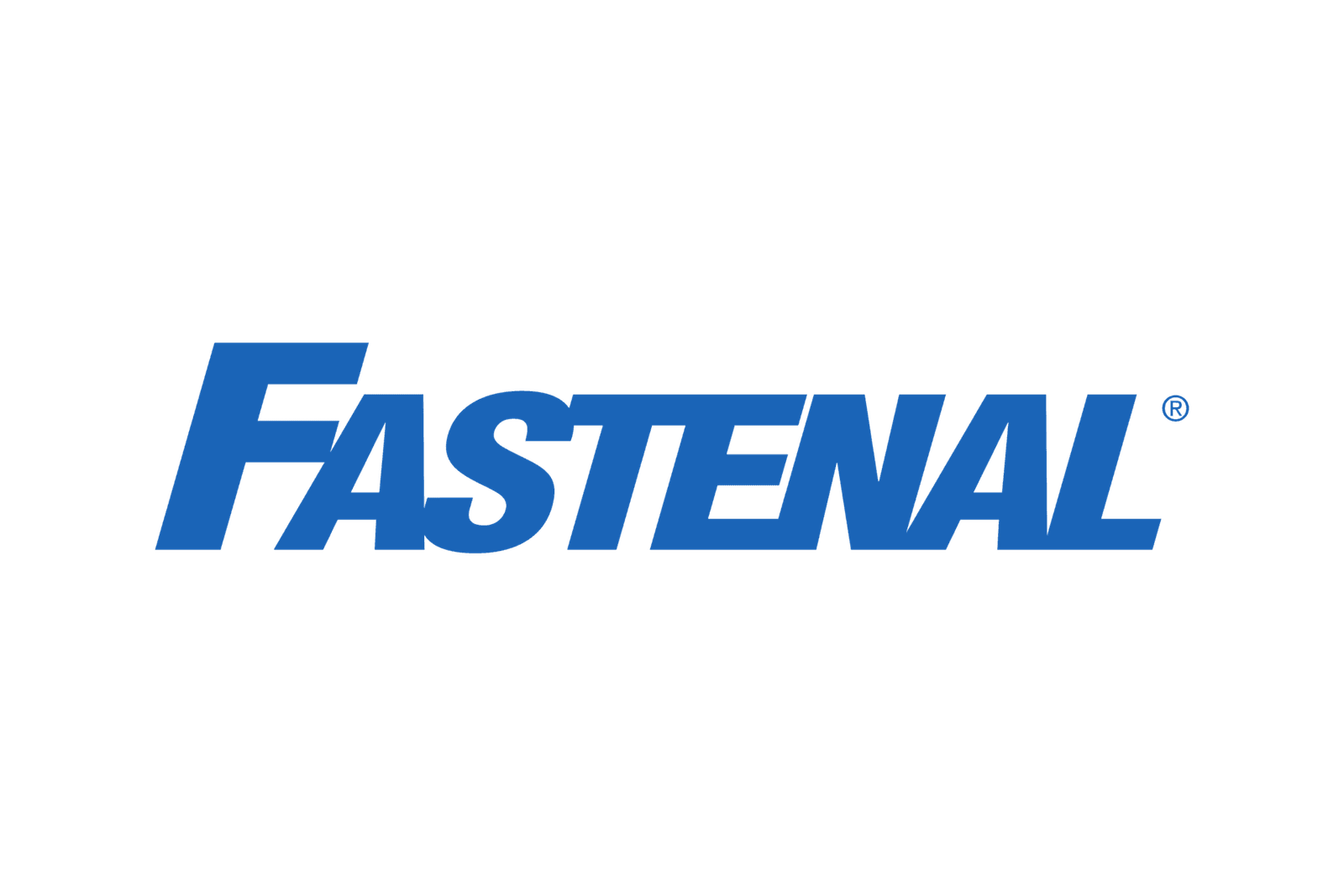 bioaqualife: The image shows the "Fastenal" logo, featuring the brand name in bold, italicized, blue capital letters on a transparent background.