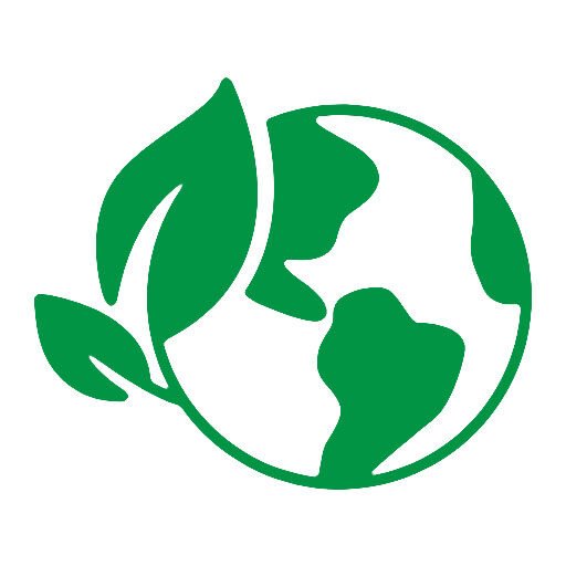 bioaqualife: A green Earth icon partially overlaid with a green leaf, symbolizing environmental protection and sustainability, on a white background.