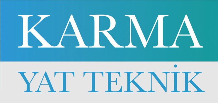bioaqualife: Logo with a blue-green gradient background. The top half has the word "KARMA" in large white letters, and the bottom half has "YAT TEKNİK" in light blue letters on a gray background.